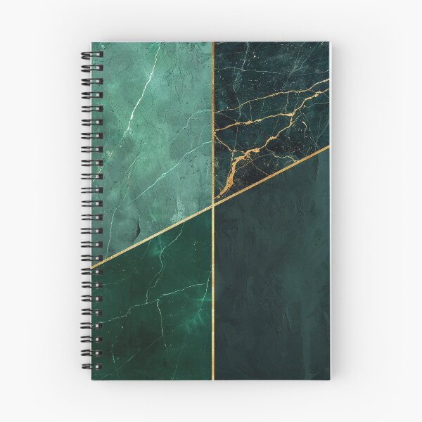 Item preview, Abstract emerald green gold marble design, geometric modern designed and sold by CosmicGlyph.