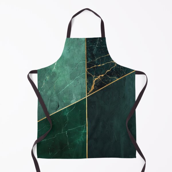 Item preview, Abstract emerald green gold marble design, geometric modern designed and sold by CosmicGlyph.