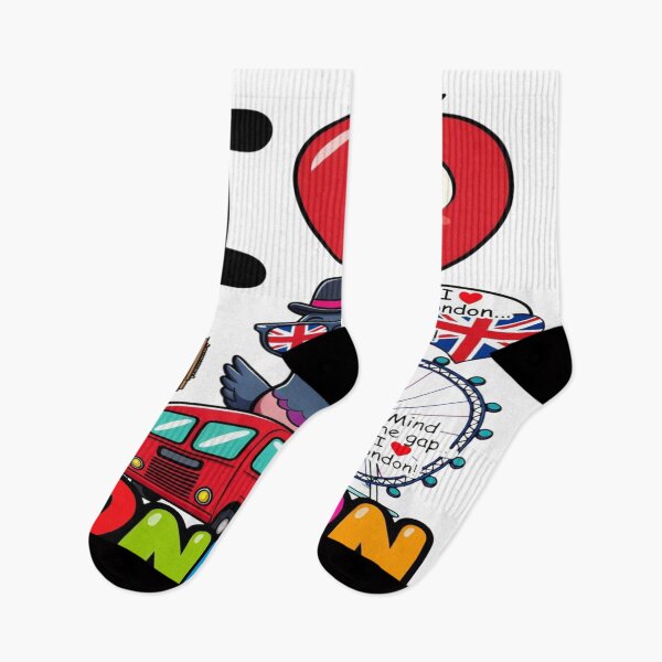 Item preview, I Love London Cute Cartoon T-Shirt – Big Ben, Red Bus & Funny Pigeon UK Travel Graphic Tee designed and sold by Sushikidsntod.
