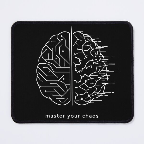 Item preview, Master Your Chaos Minimal Brain Design designed and sold by apex.vibe.