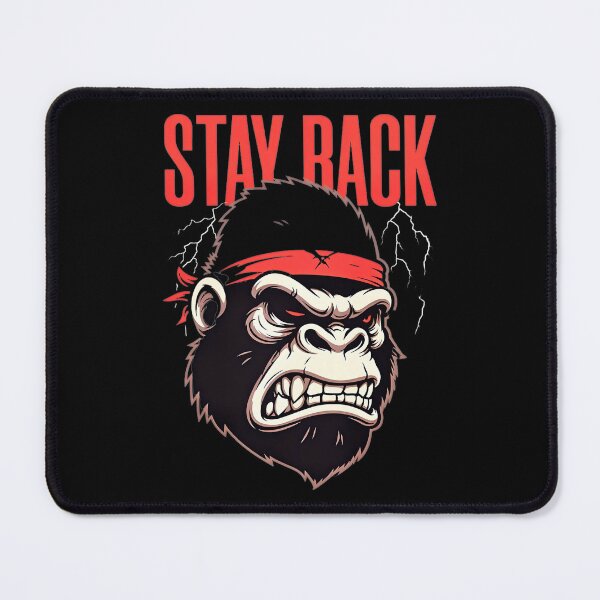 Item preview, Angry Gorilla – Stay Back Aggressive Warning Street Style designed and sold by Taans-Creation.