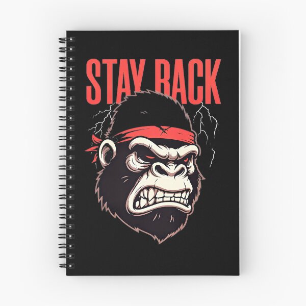 Item preview, Angry Gorilla – Stay Back Aggressive Warning Street Style designed and sold by Taans-Creation.
