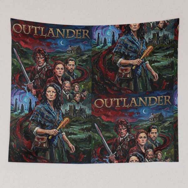 Item preview, Across the Stones: Outlander Oil Art designed and sold by Art's Diner.