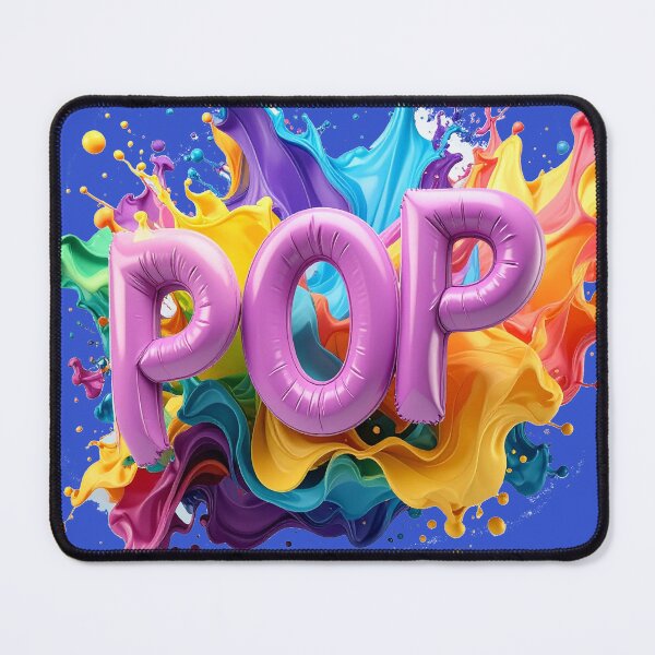 Item preview, Pop Art 3D Balloon Typography Multicolor Paint Splash Vibrant Rainbow Foil Graphic Bold Streetwear Statement Colorful Ink Explosion Modern Aesthetic Design designed and sold by icemanphotos.