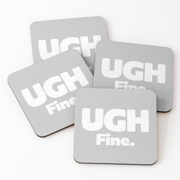 Item preview, Ugh,fine. White designed and sold by QukiDesign.