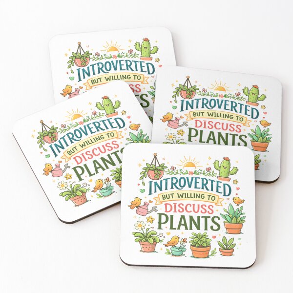 Item preview, Introverted But Willing to Discuss Plants | Cute Plant Lover Design | Funny Introvert Gift designed and sold by CosmicSplendor.