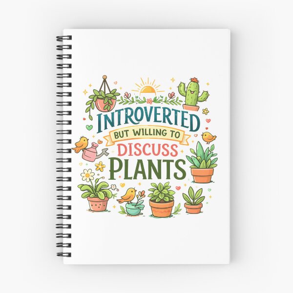 Item preview, Introverted But Willing to Discuss Plants | Cute Plant Lover Design | Funny Introvert Gift designed and sold by CosmicSplendor.