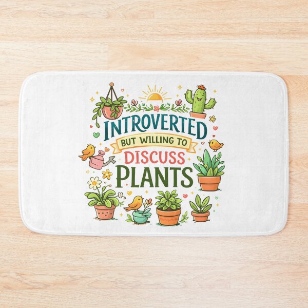 Item preview, Introverted But Willing to Discuss Plants | Cute Plant Lover Design | Funny Introvert Gift designed and sold by CosmicSplendor.