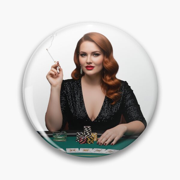 Item preview, Glamorous Casino Woman Smoking Poker Lady Luxury Illustration. designed and sold by Spark2Seduction.