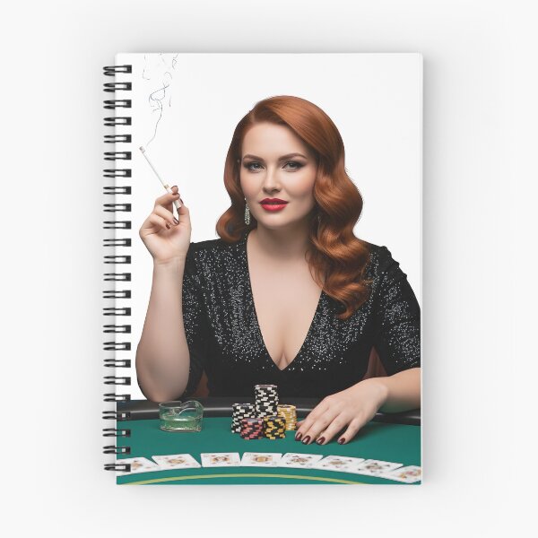 Item preview, Glamorous Casino Woman Smoking Poker Lady Luxury Illustration. designed and sold by Spark2Seduction.