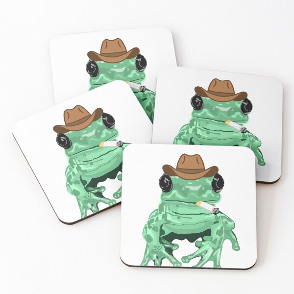 Item preview, Cowboy Western Frog Art designed and sold by DrawnByMoonBeam.