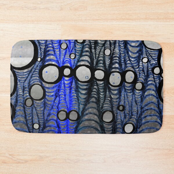 Item preview, BlueWave Bubble Pop Retro Style Abstract designed and sold by Flow-and-Form.