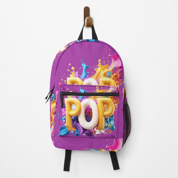 Item preview, Pop Art 3D Balloon Typography Multicolor Paint Splash Vibrant Rainbow Foil Graphic Bold Streetwear Statement Colorful Ink Explosion Modern Aesthetic Design designed and sold by icemanphotos.