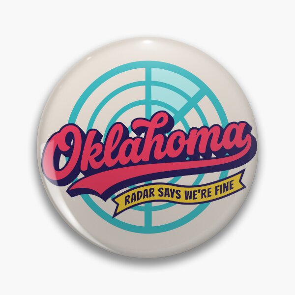 Item preview, Oklahoma Radar Says We Are Fine Retro Script Typography Vector Art designed and sold by Cozy-Old-Pub.