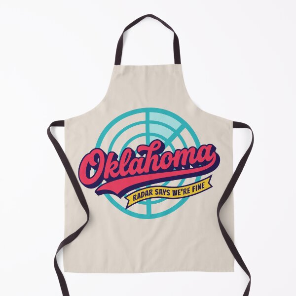 Item preview, Oklahoma Radar Says We Are Fine Retro Script Typography Vector Art designed and sold by Cozy-Old-Pub.