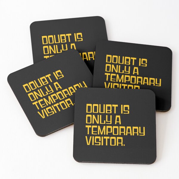 Item preview, Doubt Is Only a Temporary Visitor Motivational Quote Design designed and sold by THE JAVE STUDIOS.