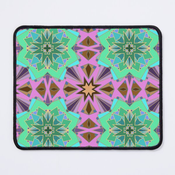 Item preview, Geometric Succulent Flower Pattern in Bold Harmony designed and sold by anamariafischer.