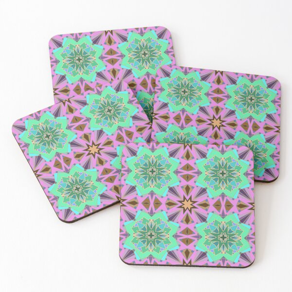 Item preview, Geometric Succulent Flower Pattern in Bold Harmony designed and sold by anamariafischer.