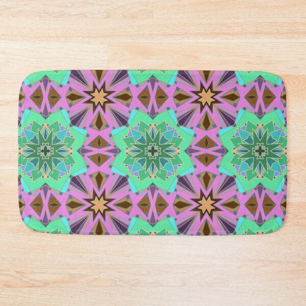 Item preview, Geometric Succulent Flower Pattern in Bold Harmony designed and sold by anamariafischer.