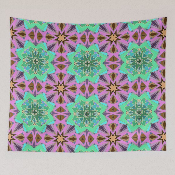 Item preview, Geometric Succulent Flower Pattern in Bold Harmony designed and sold by anamariafischer.
