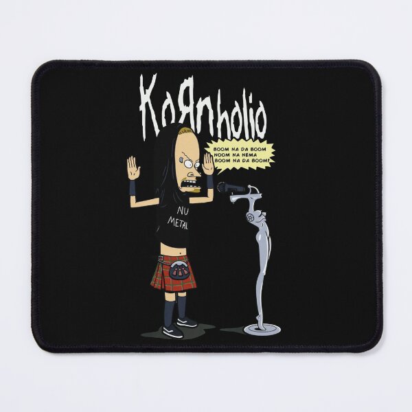 Item preview, Kornholio Nu Metal Mashup - Retro Cartoon Rock Parody Design designed and sold by MillieRhodes.