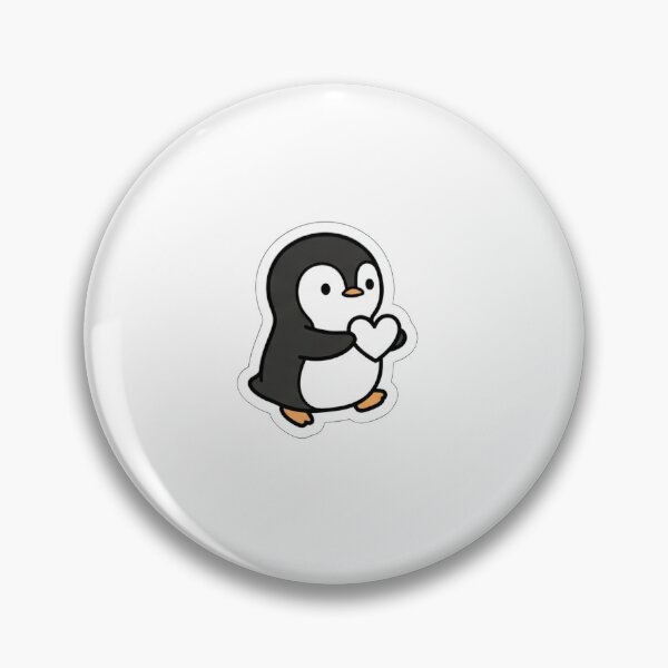 Item preview, Sending You Love Penguin - Cute Chibi Bird Sticker designed and sold by Stikersmaker1.