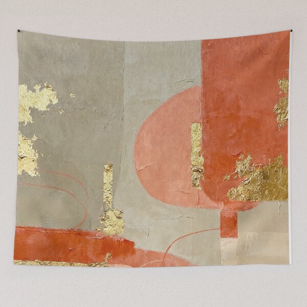Item preview, Abstract composition with golden details designed and sold by paulrommer.