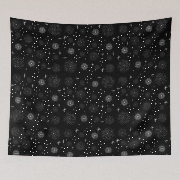 Item preview, Gold Snowflakes Stars With Black designed and sold by SuperFloofRes.