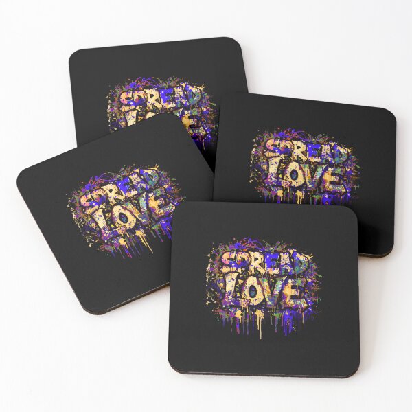 Item preview, Spread Love Graffiti Typography Shirt – Hip Hop Urban Fashion designed and sold by typoinspired.