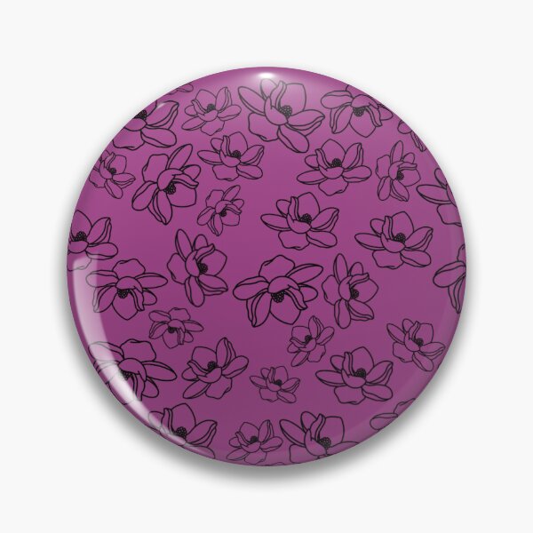 Item preview, Black Magnolias With Purple designed and sold by SuperFloofRes.