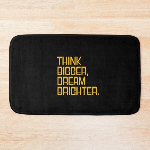 Item preview, Think Bigger Dream Brighter Inspirational Quote Design designed and sold by THE JAVE STUDIOS.