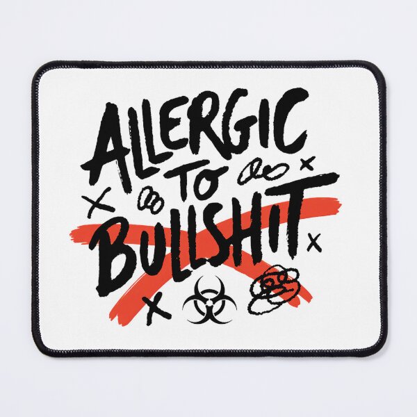 Item preview, Allergic To Bullshit Grunge Sarcastic Quote designed and sold by IslandTyped.