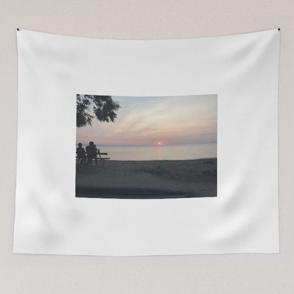 Item preview, Family Watching Pink Sunset Greek Seaside designed and sold by T-C-P.