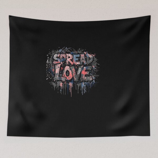 Item preview, Spread Love Spray Paint Art – Street Culture Design designed and sold by typoinspired.