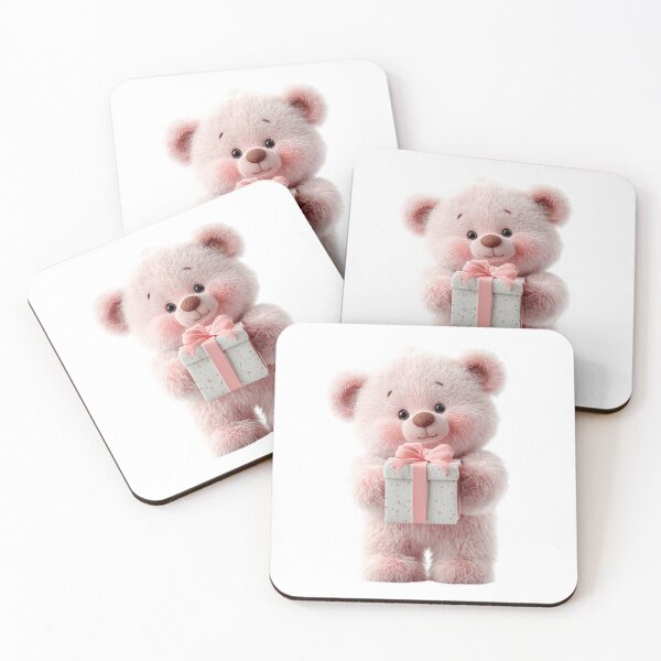 Item preview, Pink Teddy Bear Cute 3D Render Mother's Day Surprise designed and sold by BigStar-Cart.