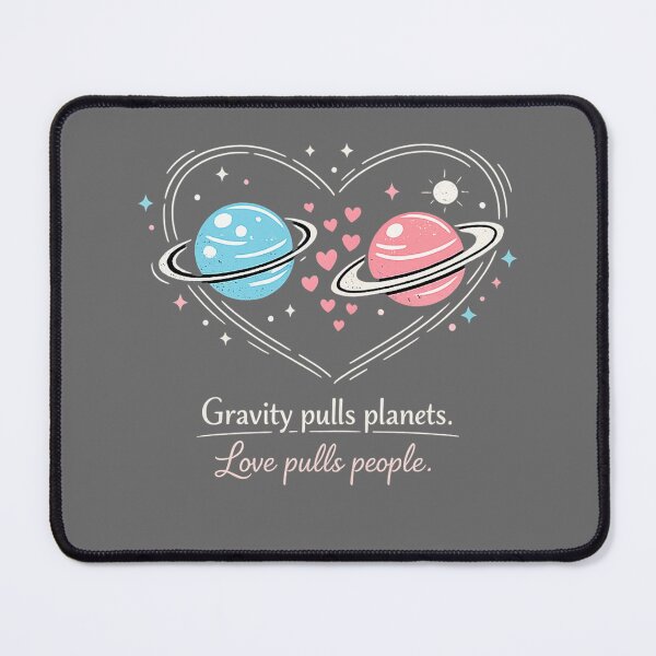 Item preview, Gravity & Love – Minimalist Cosmic Heart Design designed and sold by mbmstores.