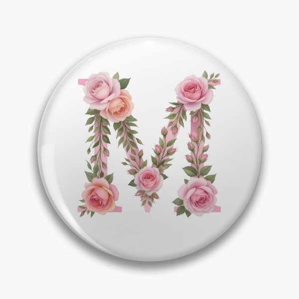 Item preview, Floral Letter M designed and sold by Avenelle.
