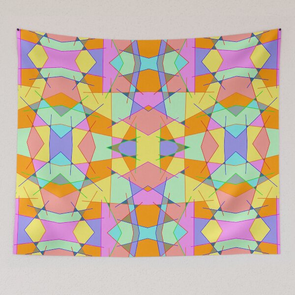 Item preview, Playful Retro Line‑Intersection Geometric Pattern designed and sold by anamariafischer.