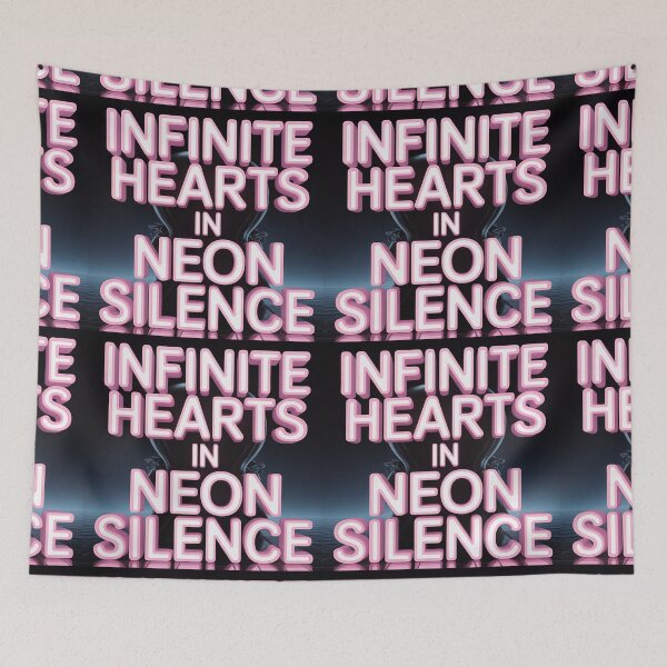 Item preview, Infinite Hearts in Neon Silence designed and sold by TheIdealArtShop.