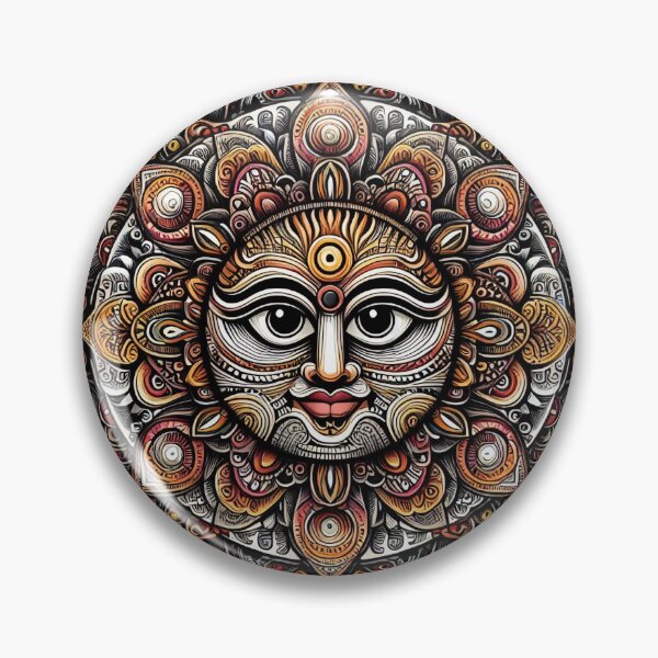 Item preview, Traditional Indian Sun God Pattachitra Mandala Art designed and sold by Radhamadhaba Pattachitra Vibes”.
