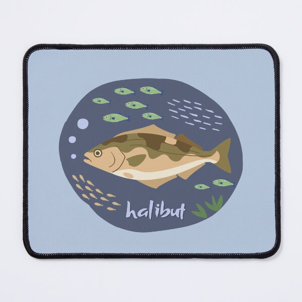 Item preview, Halibut Fish Illustration designed and sold by AnulaArt.