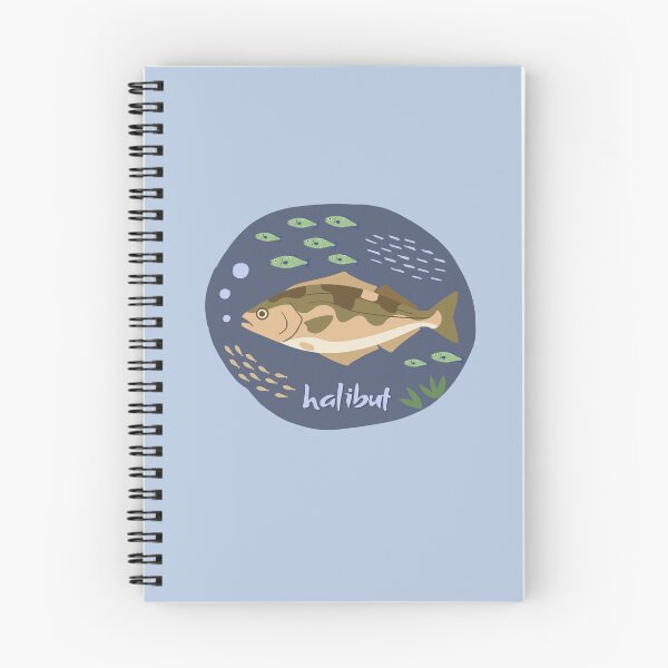 Item preview, Halibut Fish Illustration designed and sold by AnulaArt.