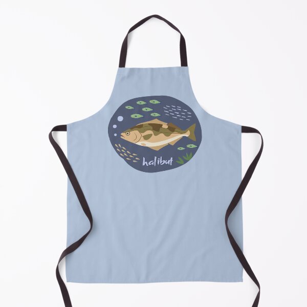 Item preview, Halibut Fish Illustration designed and sold by AnulaArt.