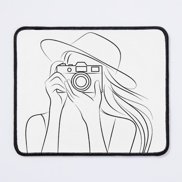 Item preview, Woman with Camera and Hat designed and sold by jkrphoto.