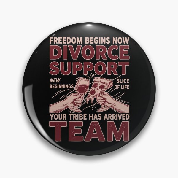 Item preview, Divorce Party Divorced Support Team Freedom Begins designed and sold by LuminOrb.