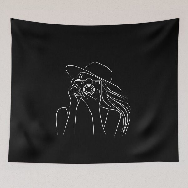 Item preview, Woman with Camera and Hat designed and sold by jkrphoto.