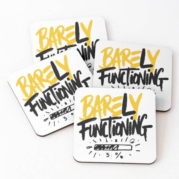 Item preview, Barely Functioning at Three Percent designed and sold by IslandTyped.