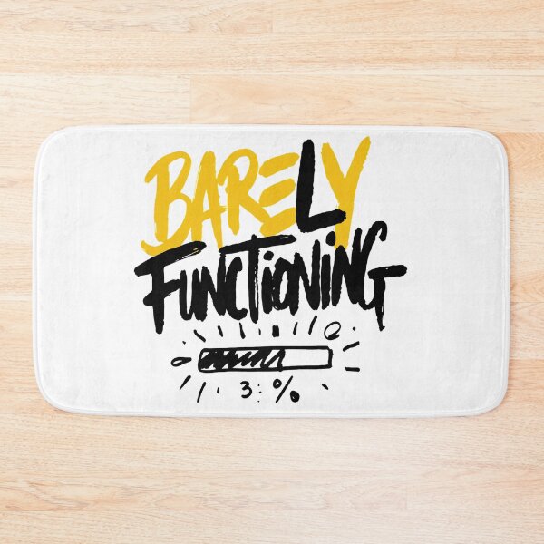 Item preview, Barely Functioning at Three Percent designed and sold by IslandTyped.