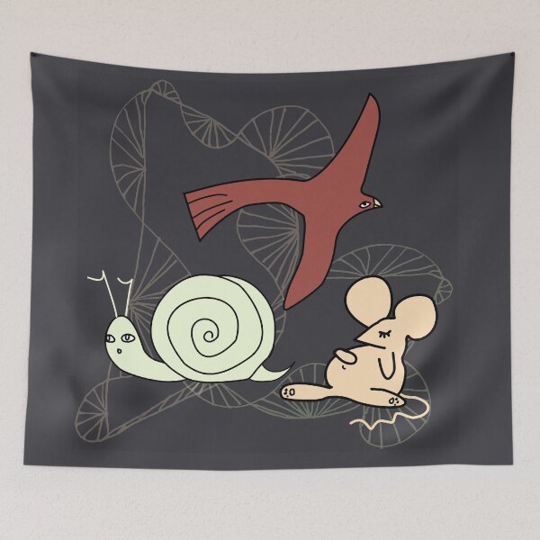 Item preview, Bird Mouse Snail designed and sold by LittleCatten.