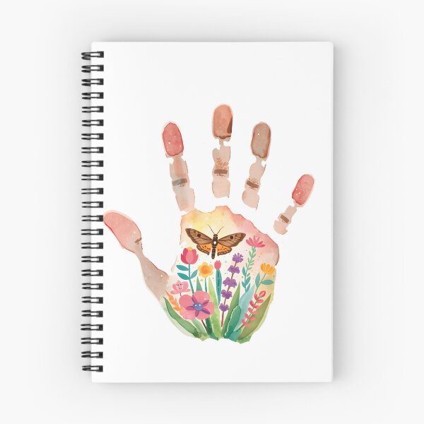 Item preview, Handprint with wildflowers and butterfly  designed and sold by uunaa.